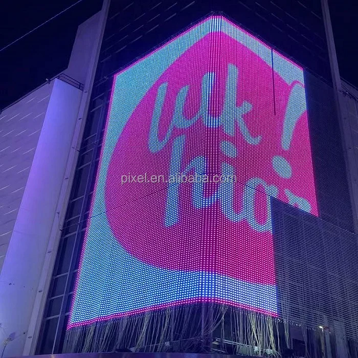 16Bit 6LEDS P40 P50 P80 P100 RGB soft led net Video mesh screen lights