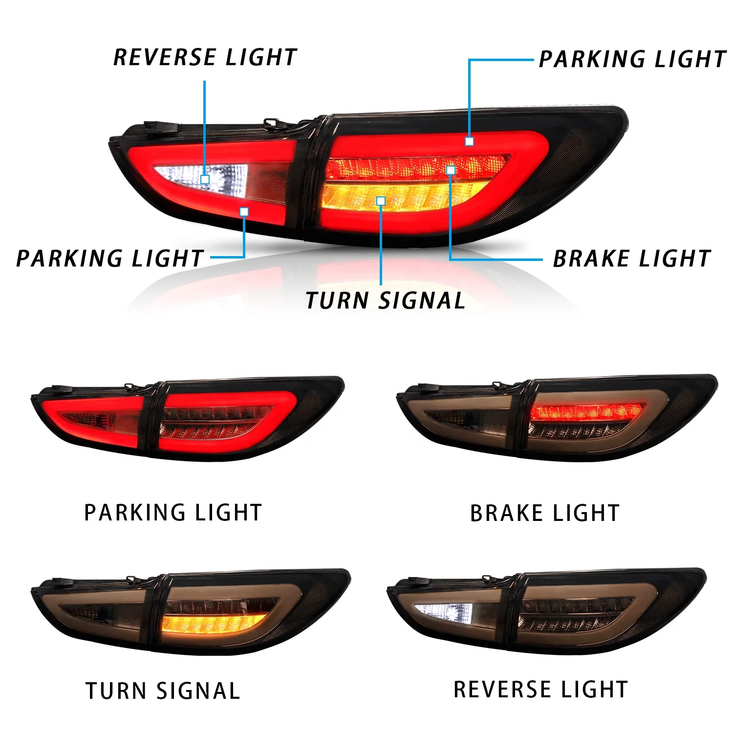 Archaic For Mazda 6 Atenza Taillight Led Back Lamp 2014 2015 2016 2017 2018 plug and play rear lamp for Atenza