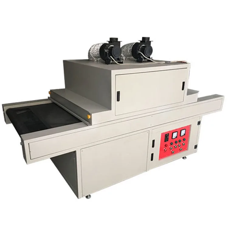 TX-800 PLC control panel conveyor uv curing tunnel dryer for curing screen printing uv dryer for glass processing