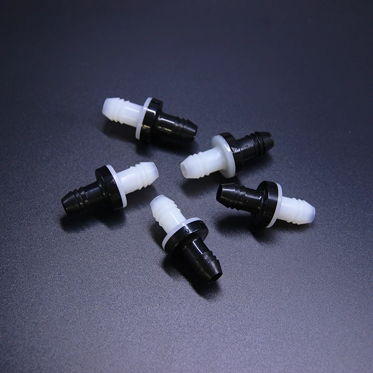 Plastic one way non-return miniature diaphragm check valve