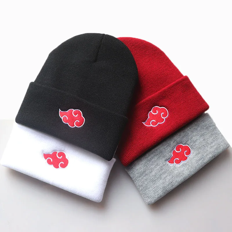 Anime Akatsuki Family Ability Symbol Winter Beanies Acrylic Fibres Beanie Hats for Cosplay