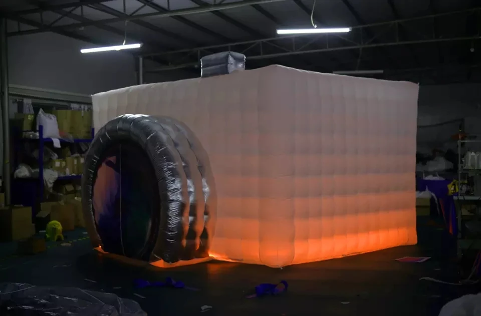 Customized Led Lighting Camera Shape Inflatable large inflatable nightclub
