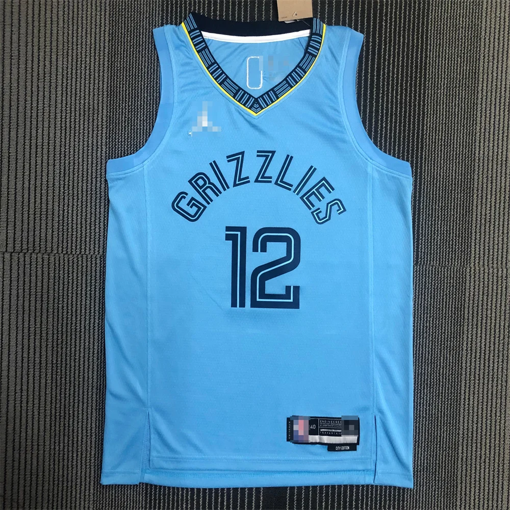 Grizzlies #12 Ja Morant jersey basketball wear for men heat transfer basketball shirts original 1:1 sports clothing fans jersey