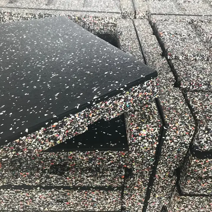 Factory High quality Interlocking Gym Rubber Tiles/gym Rubber Floor/sports Rubber Mat