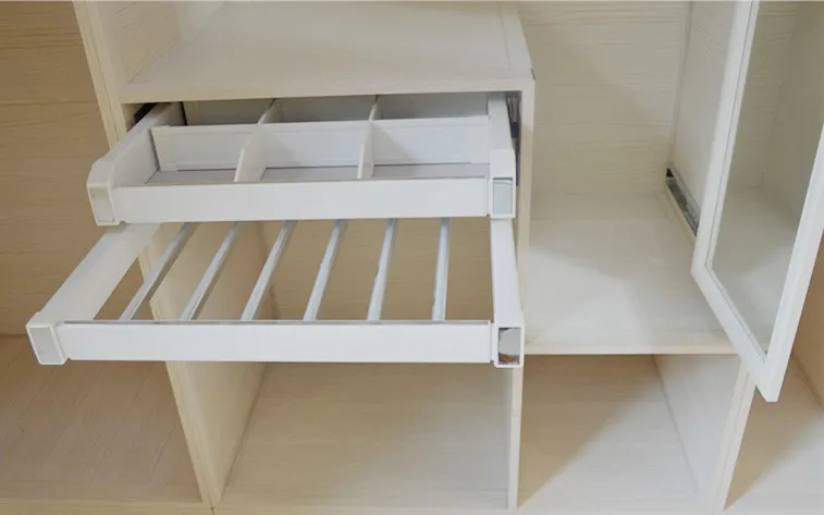 Pure white aluminum wardrobe