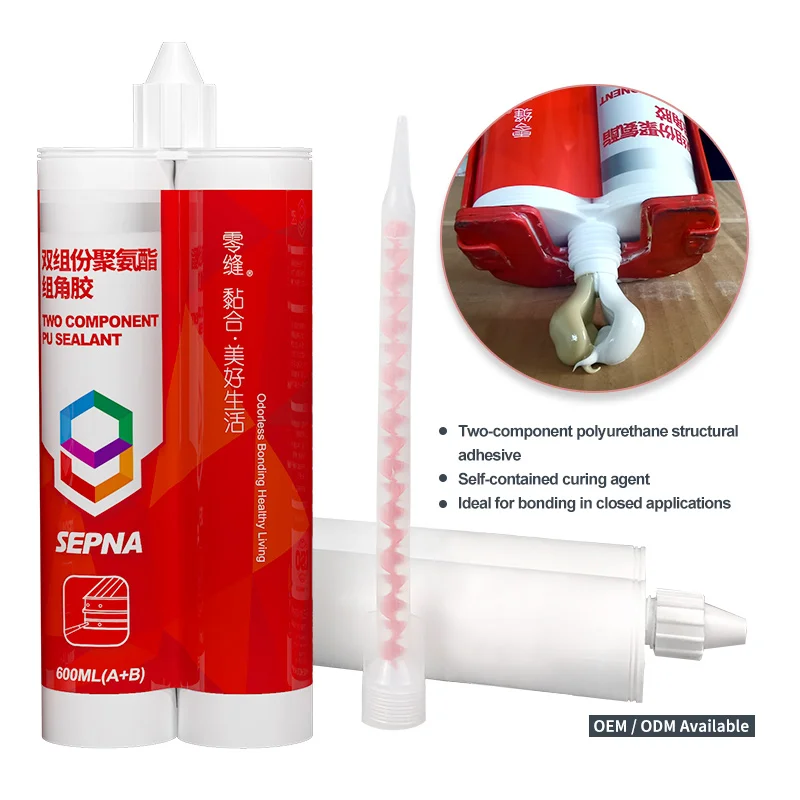 two components polyether urethane bonding glue sealant for Aluminum door and window corner connection