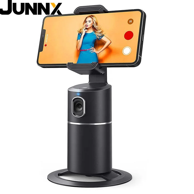 Junnx New AI Auto Face Tracking Gimbal Stabilizer Phone Tripod Accessories 360 Rotation Live Follow-Up Photo Vlog Video