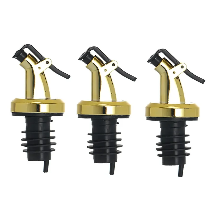 Oil Bottle Stopper Food Grade Rubber Seal Wine Pourer Lock Plug Sealing Leak-proof Nozzle Sprayer Liquor Dispenser Kitchen Tool