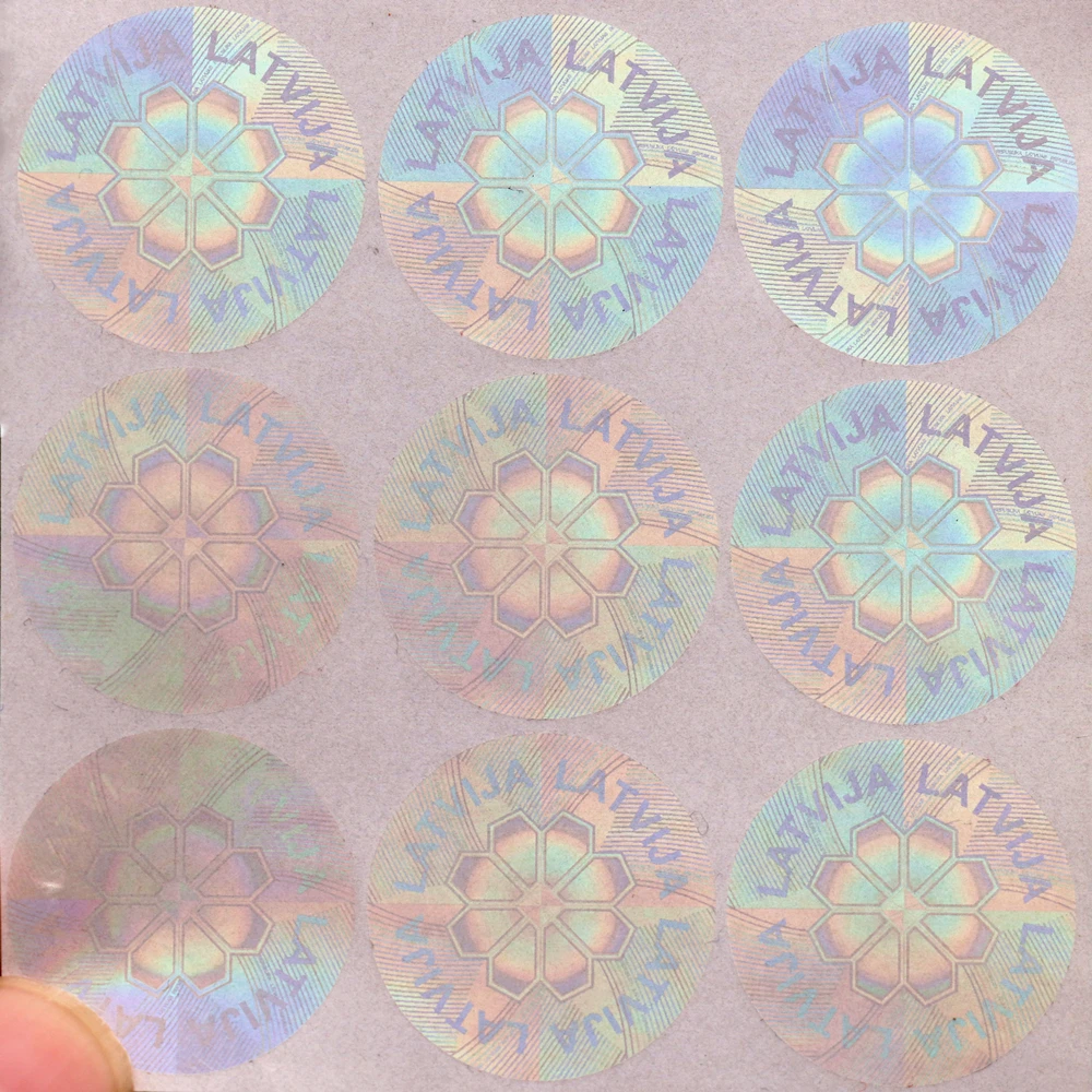 Пользовательские лазерные прозрачные голограммные этикетки Прозрачная голограмма наклейка этикетка защитная карта