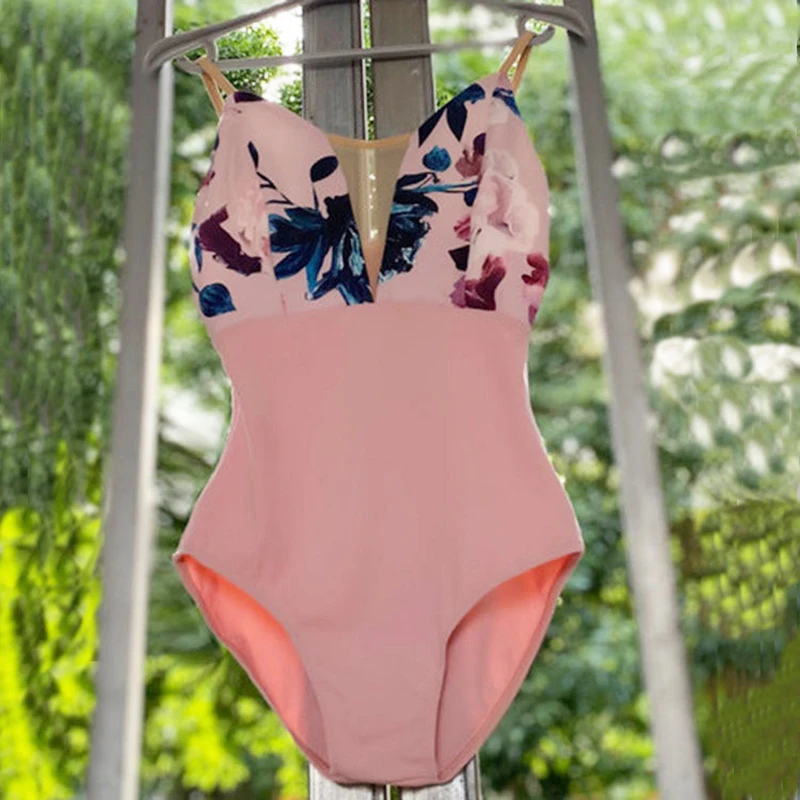 Natural breathable skin-friendly quick-drying suspenders leotards ballet leotard with chest pads