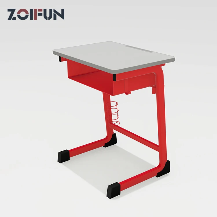 25mm MDF board customized student desk and chair for middle school student and table with drawer