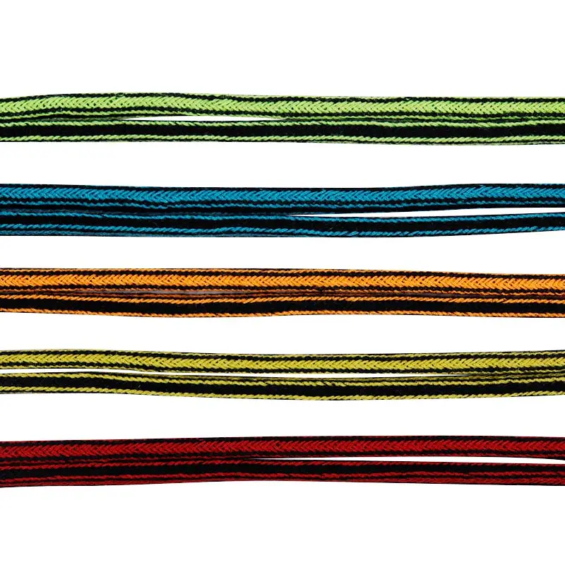 Weiou Company Classical Design High Tensile Strength String Flat Decorative Elastic Macrame Cord For Jumpmans And 700s Shoes