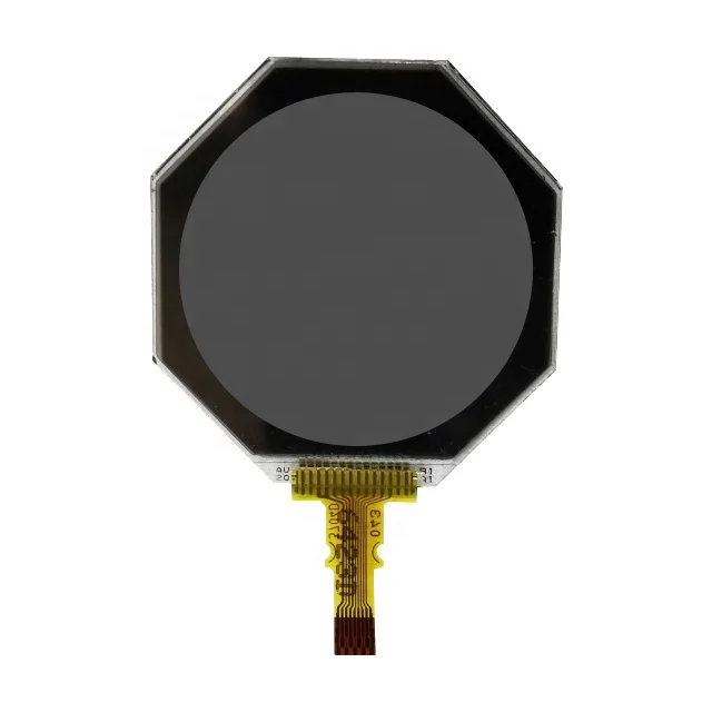Custom 0.96 inch round lcd screen 192x192 transflective monochrome lcd module spi interface transparent tft screen