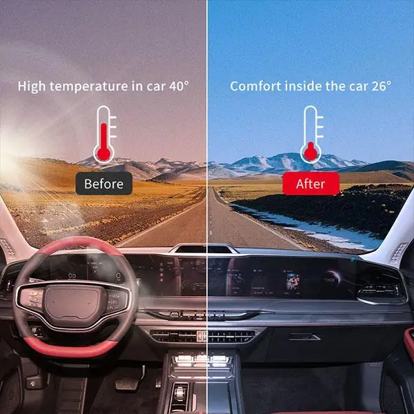 100% nano ceramic window film UV Blocking Solar sun Control film HS Inorganic Series car Window tint Film