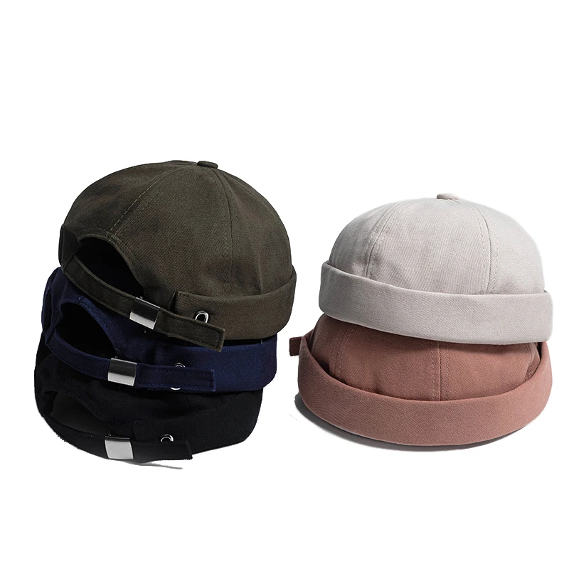 Шапка-бини в стиле хип-хоп для мужчин и женщин, ретро Панама без козырька, дышащая, регулируемая, под заказ