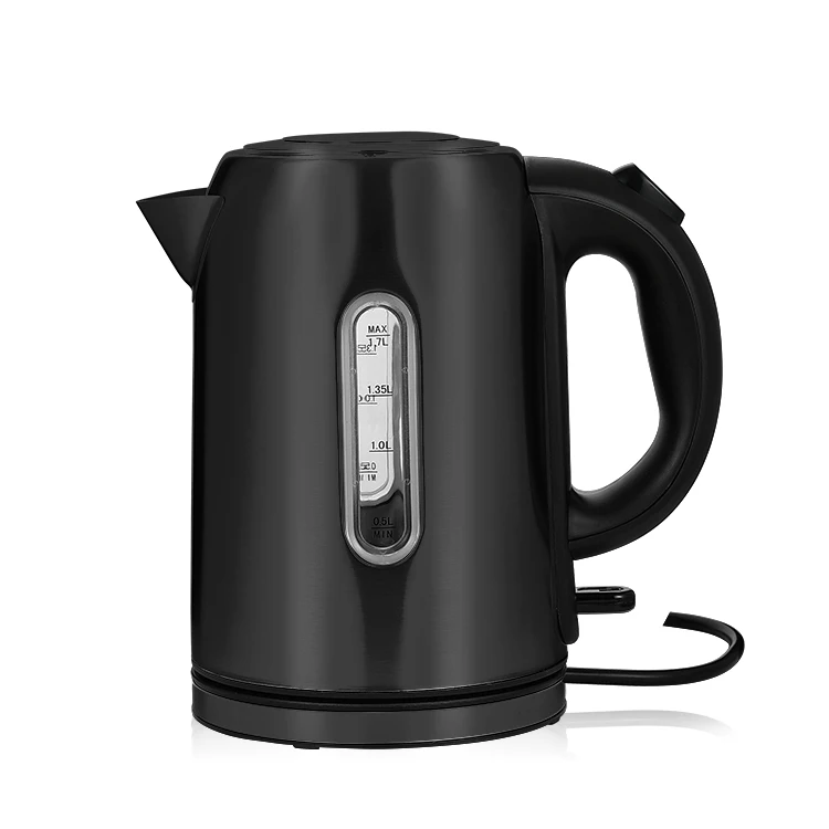 1.7L stainless kettle with bule led light and visible water level window easy to use