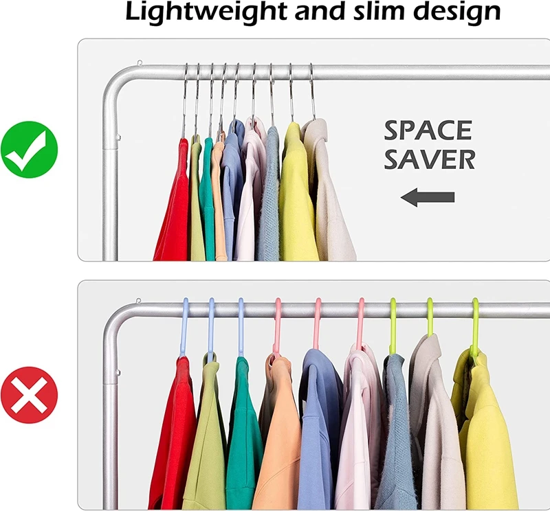 Inspring Wholesale Wire Coat Hanger Heavy Duty Space Saving Clothes Hangers Chrome Metal Hangers for Closet