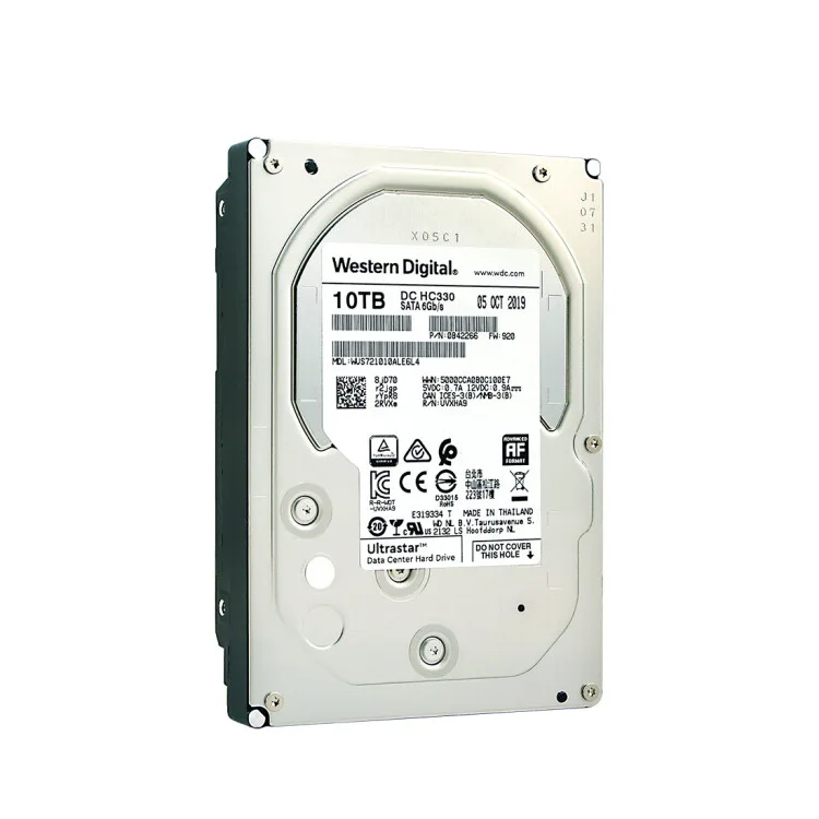 Новый внутренний жесткий диск WD Ultrastar DC HC330 для рабочего стола SATA 4T/6T/8T/10T/16T/20T емкостью 4TB