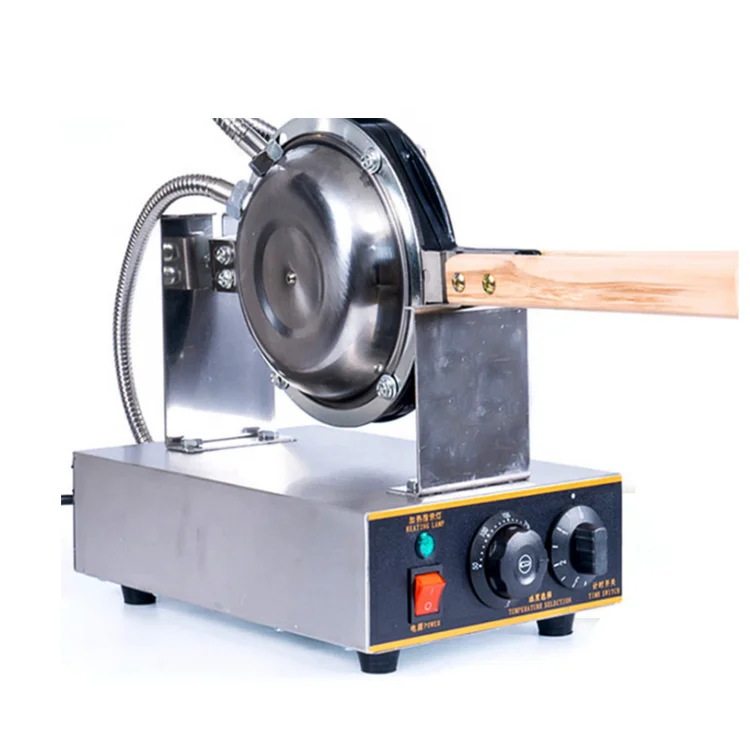 Electric Non-Stick Bubble Waffle Maker Hong Kong style Egg Waffle Rotating Machine with Timer & Temperature control