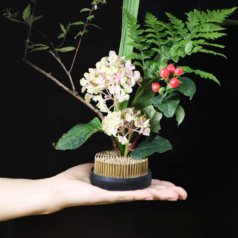 46 мл Профессиональный kenzan японский ikebana Цветок Лягушка круглый бонсай стартовый набор для аранжировки diy
