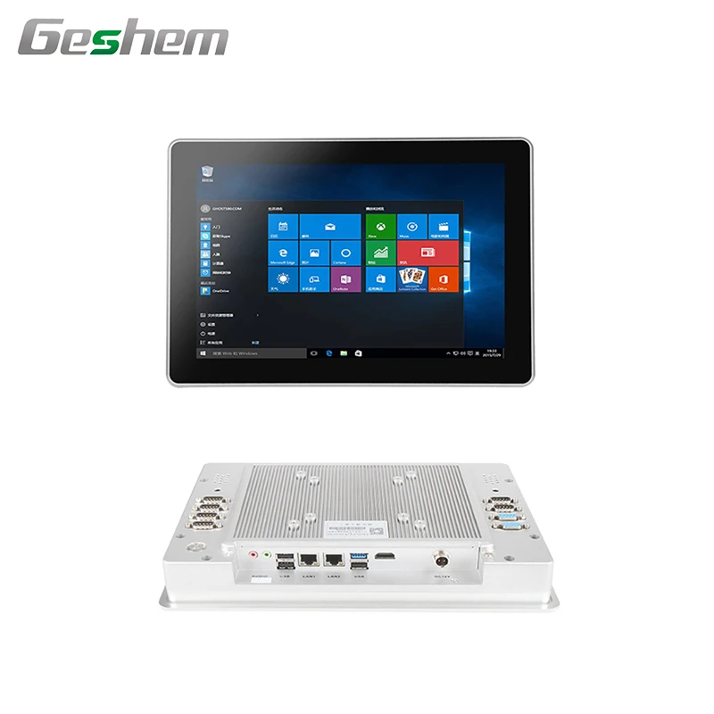 Pane Pc Industrial Computer All in One for Widnows Support Dual LAN 6 USB RS485