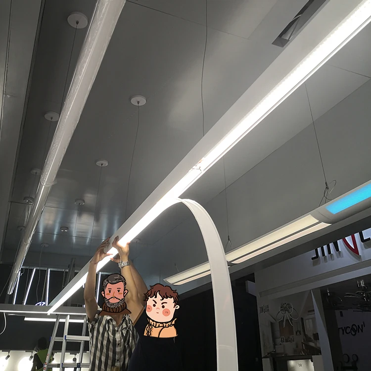 Modern Linear Light Led Aluminium Profiles Extrusion Recessed Ceiling Line Light