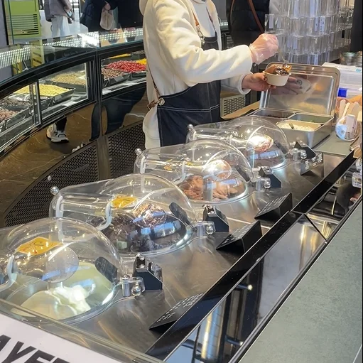Miles Galaxy pro 2 tubs ice cream maker top quality german ice cream machine NSF commercial ice cream churning machine for cafe