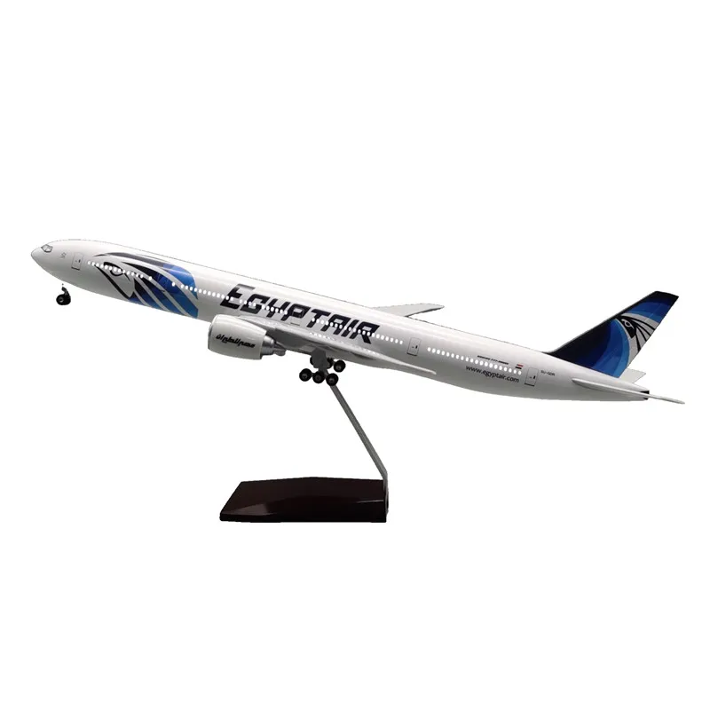 Hot New Kids Toys Scale 1:157 47cm B777 EGYPT Airline Desktop Airplane Model Plane Aircraft