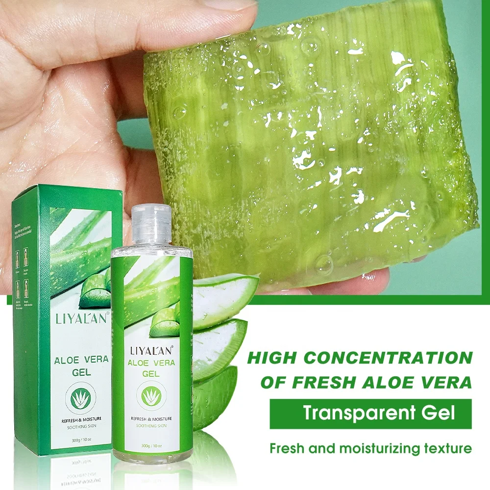 Oem Private Label Face Care 100% Natural Organic Aloe Vera Extract Sunburn Soothing Aloe Vera Gel