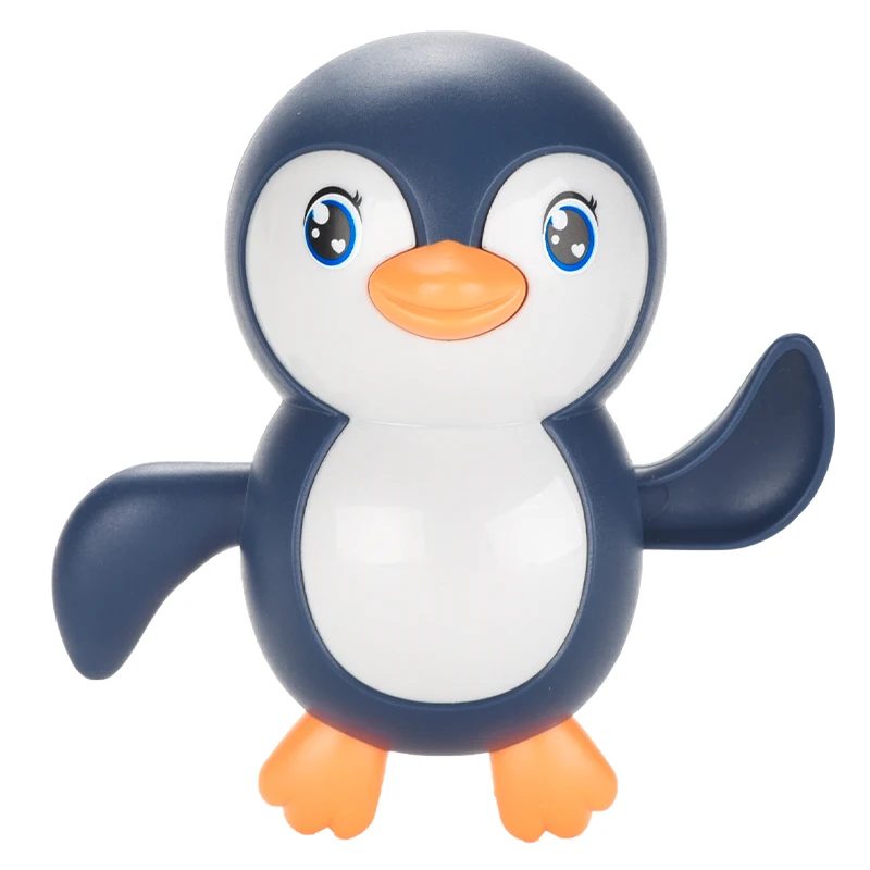 Hot Sale Baby wind up toys 9pcs/set Penguin Bath toy for infant