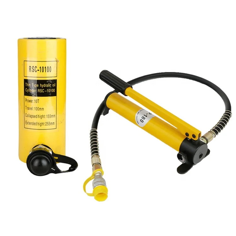 
hydraulic jacks 10t long stroke hydraulic jack with hand pump hollow hydraulic jack mini 