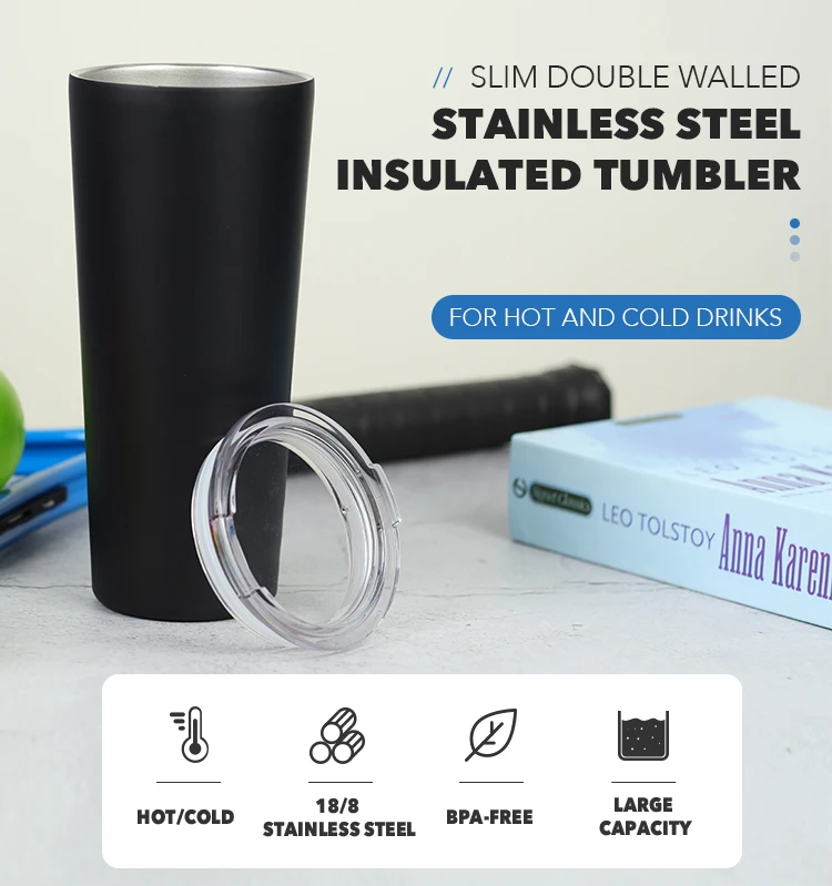 20oz 30oz well selling wide mouth whisky juice coffee stainless steel temperature bottle with straw