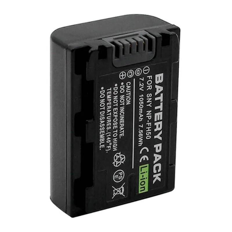 Replacement Battery NP-FH50 for Sony DSLR Camcorder batteries NP-FH70 NP-FH100