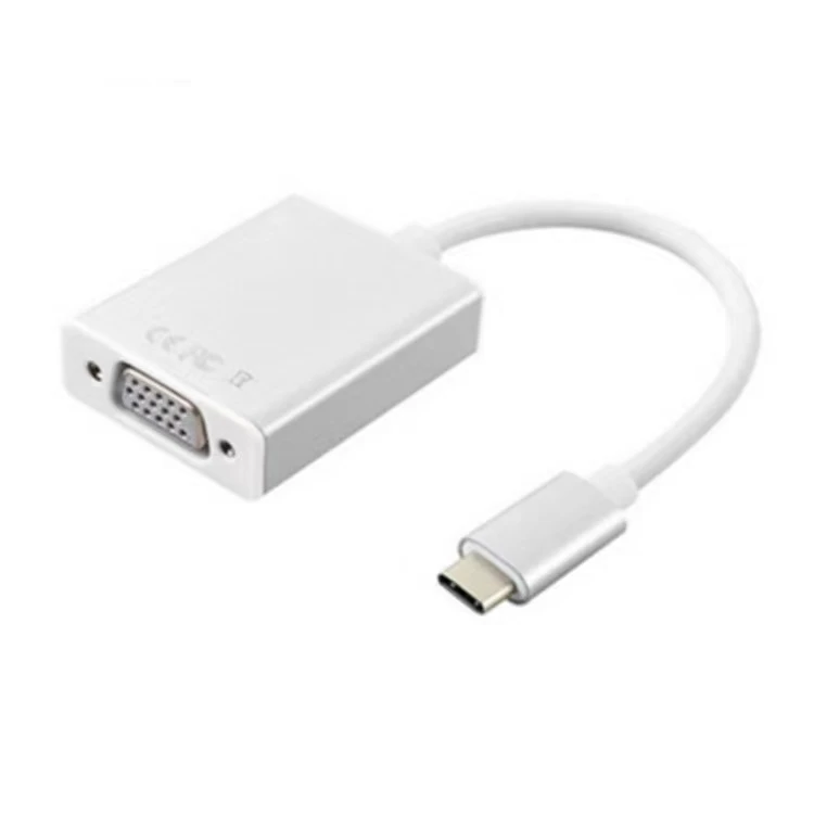 Factory customized wholesale USB C to VGA female cable usb 3.1 type c to vga adapter cable vga to tv converter