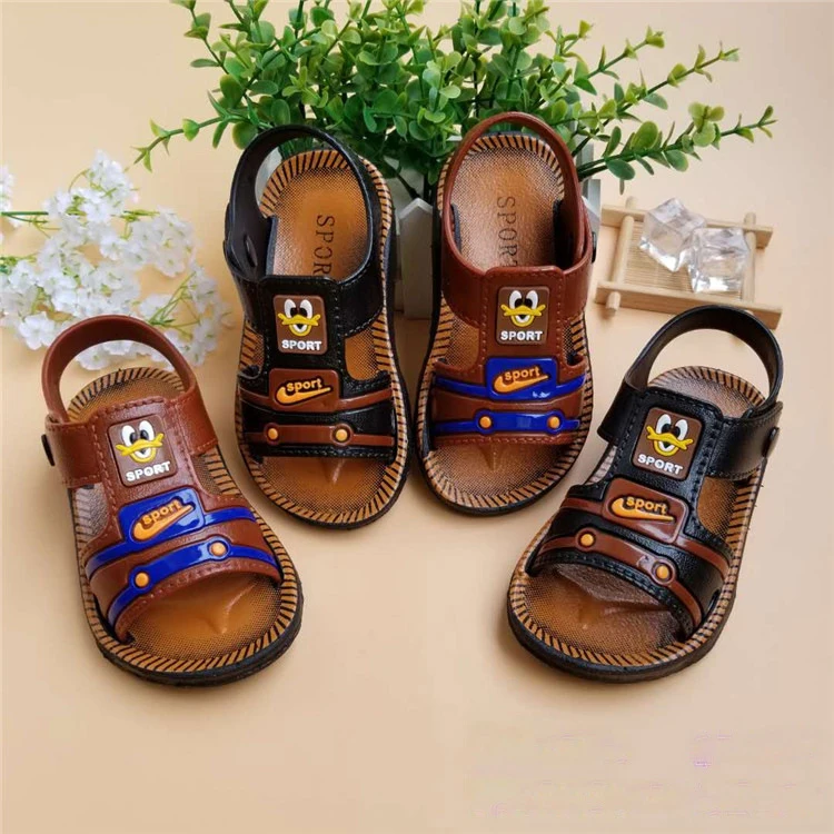 
Promotion wholesales baby boy pvc prewalker anti-skid 2020 summer beach shoes kids children sandals for boys 