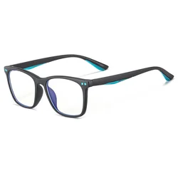 Очки TR90 детские с защитой от синего света, простые квадратные Компьютерные очки для мальчиков и девочек с синим светом
