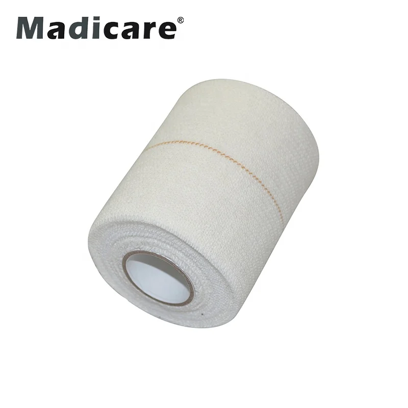 Elastoplaste elastoplast tensoplast Cotton heavy weight yellow line white sports physical Elastic adhesive Bandage EAB tape