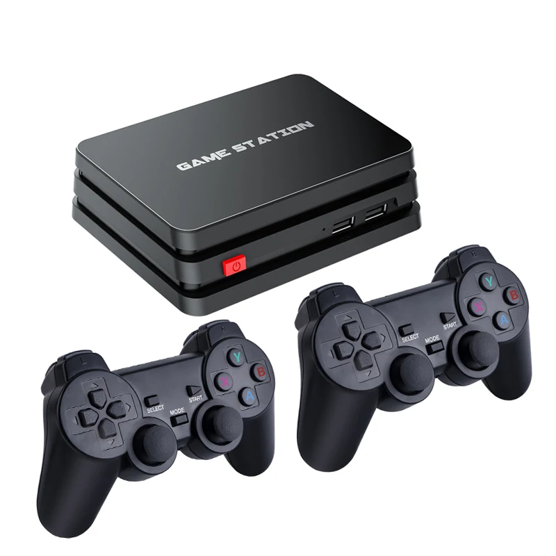 Factory wholesale M8plus dual HD MI PS1 video game console 10000 GAMES 2.4G wireless controller