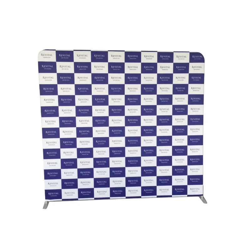 Custom Single-sided Tension Fabric Display Aluminum Tube Frame Back Drop For Exhibition Event