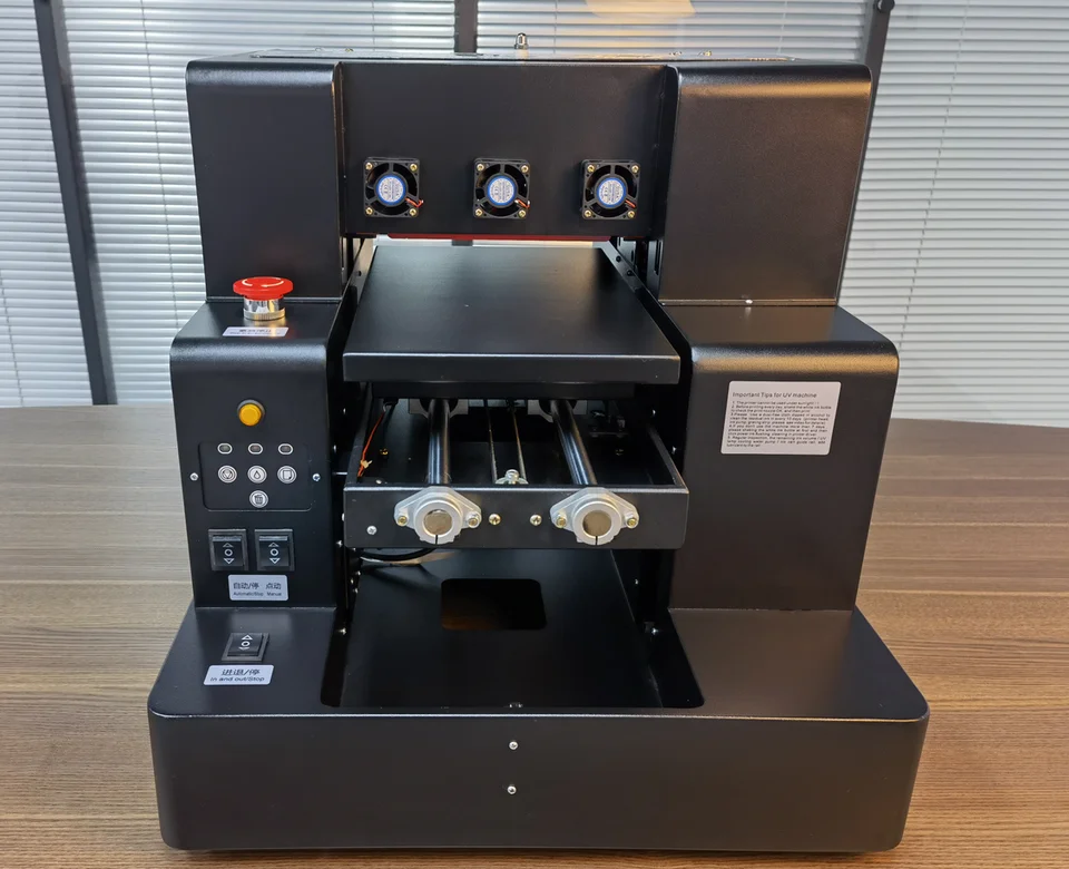 Fast Shipping Inkjet UV Printer Digital UV Sticker Printing Machine Flatbed A3 A4 Inkjet Sticker Printer With Free Bottle Holder