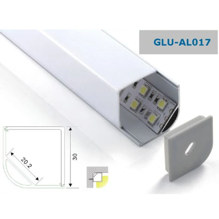 
Aluminium Corner LED Profile 45 Degree Linear Corner Alu Led Profile For Led Strip 