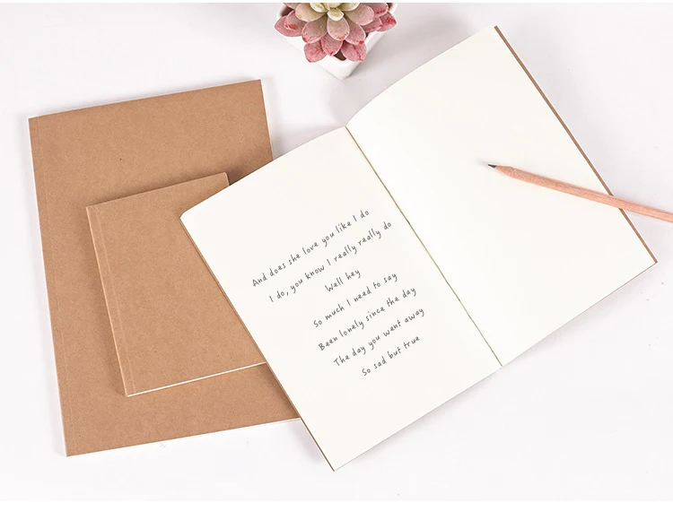 BSCI LOGO Customizable School Student Notes Diary Drawing Travel Sketchbook A5 B5 A6 Small Notebook Kraft