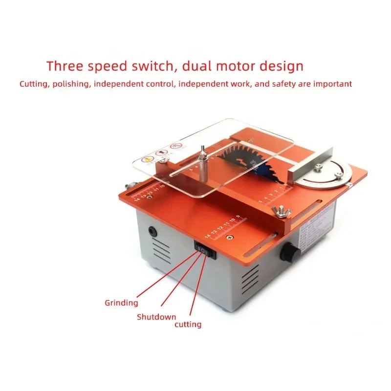 Mini Table Saw, Multifunctional Electric SawsPrecision Micro Household Cutting Machine Small Woodworking Electric Saw