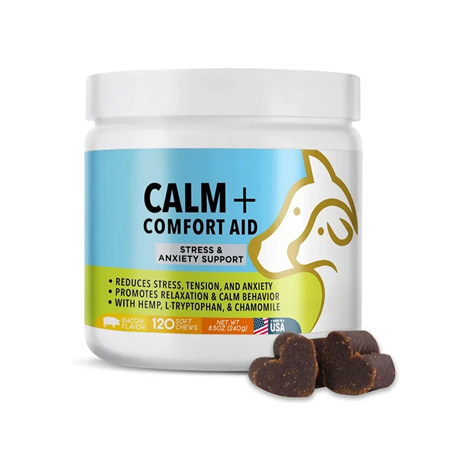 Pet calming supplements for dogs relieve stress and anxiety and support calm and relaxation