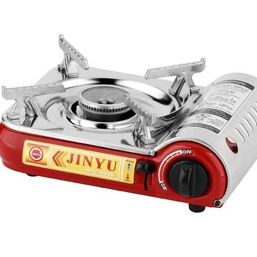 Уличная газовая мини-плита портативная плита для кемпинга с пластиковой коробкой одноцилиндровая