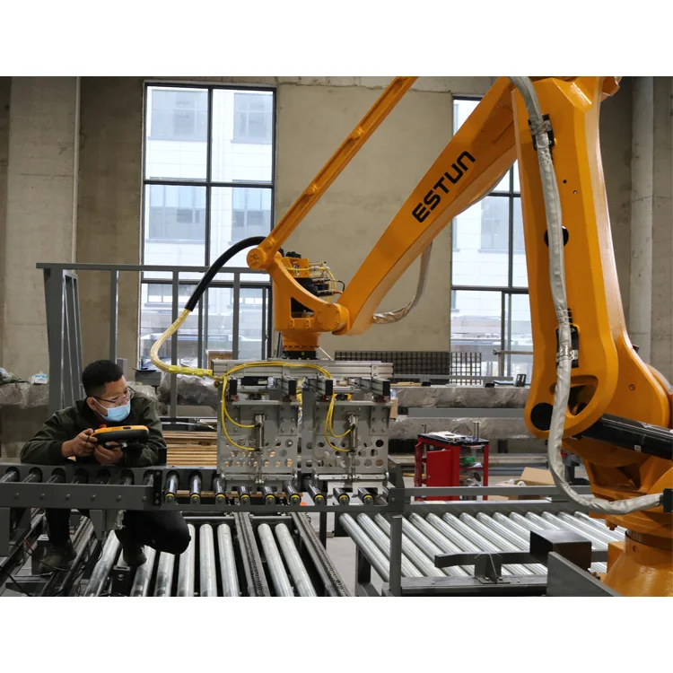 Industrial robot Palletizer Bag Line Machine Automatic Salt Stacker Robot Palletizing Machine  pallet robot for sale
