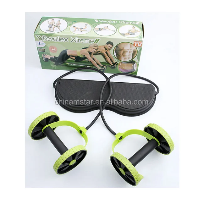 Multi Function Core Muscle Exercise Double Roller Wheels Revoflex Xtreme