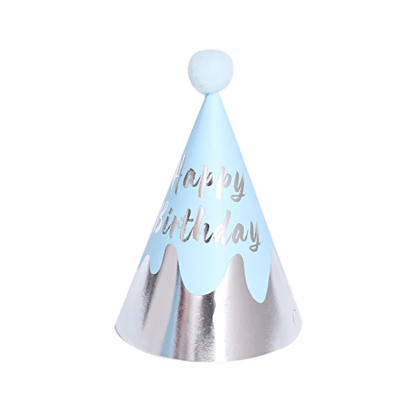 Happy Birthday Colorful Cone Party Paper Hats for Kids Adults Birthday Party Supplies and Decorations