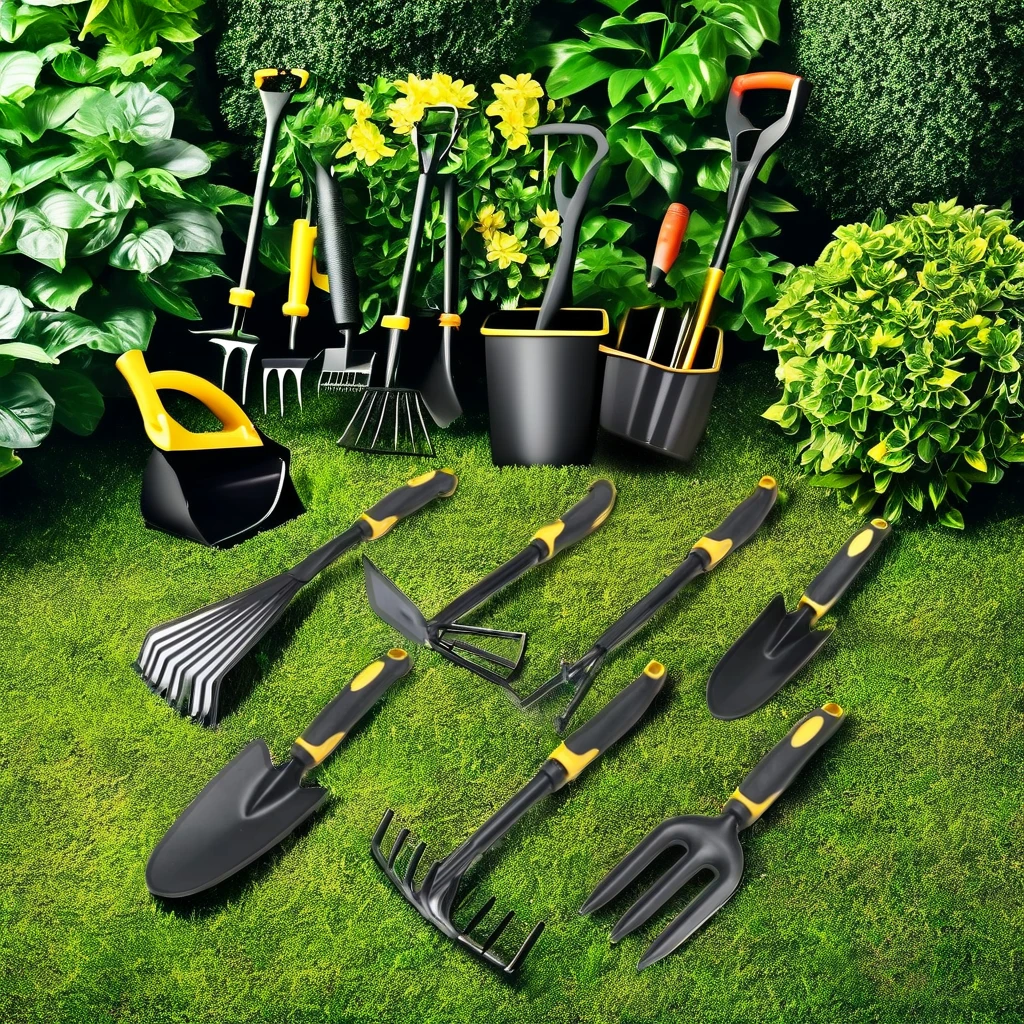 Eco Friendly Garden Succulent Plant Hand Tools Set Potted Digging Tool Kit Iron Shovel Rake Fork Hoe Claw With Plastic Handle