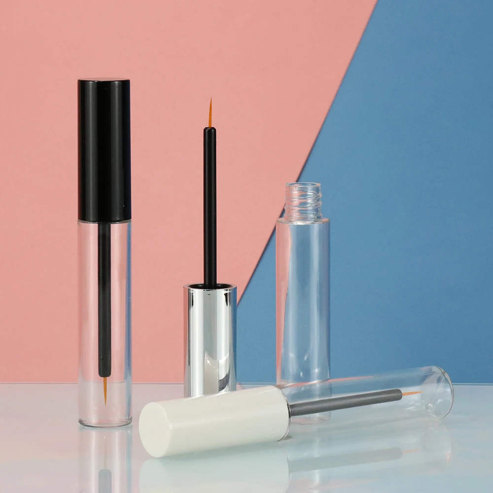 Empty plastic mascara tube / lip gloss bottle / eyelash brush for 10ml wholesale